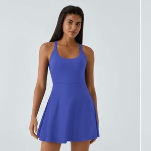 Backless Twisted Flare Dance Active Dress-Longer Length-Easy Peezy Edition